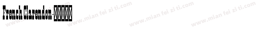 French Clarendon字体转换